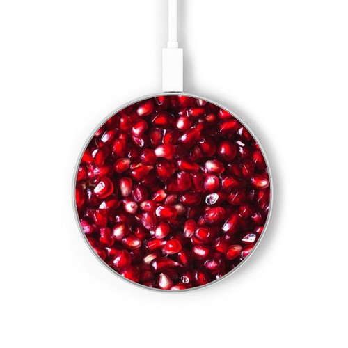 S3757 ザクロ Pomegranate ワイヤレス充電パッド 15W タイプC iPhone Android LEDライト充電ステーション
