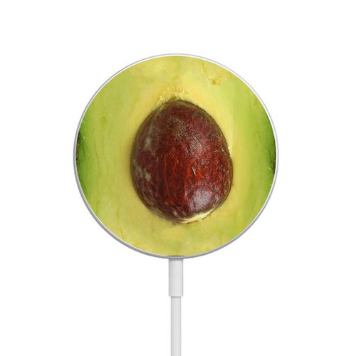 S2552 アボカド Avocado Fruit iPhone 16 15 14 13 12用MagSafe 15W対応磁気ワイヤレス充電パッド