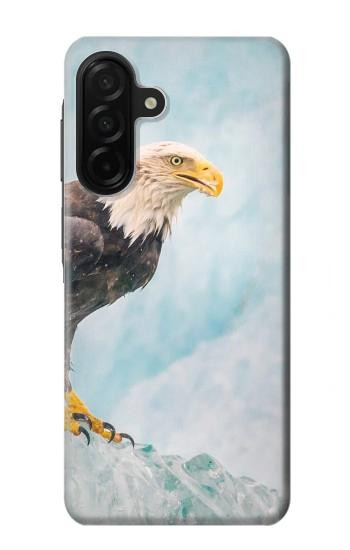 S3843 白頭ワシと氷 Bald Eagle On Ice Samsung Galaxy A26 バックケース、フリップケース・カバー
