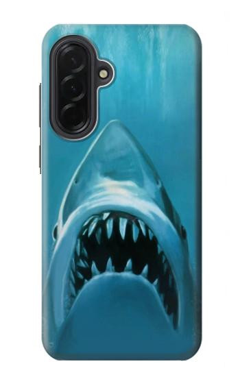 S0830 白いサメ White Shark Samsung Galaxy A36 バックケース、フリップケース・カバー