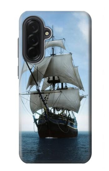 S1096 海で帆船 Sailing Ship in an Ocean Samsung Galaxy A36 バックケース、フリップケース・カバー