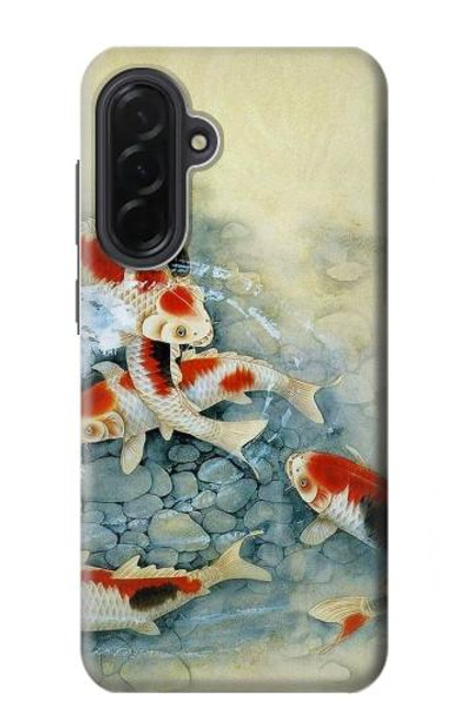 S1654 魚アート絵画 Koi Carp Fish Art Painting Samsung Galaxy A36 バックケース、フリップケース・カバー