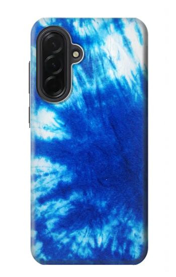 S1869 絞り染めブルー Tie Dye Blue Samsung Galaxy A36 バックケース、フリップケース・カバー