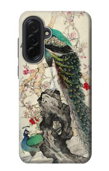 S2086 孔雀の絵画 Peacock Painting Samsung Galaxy A36 バックケース、フリップケース・カバー