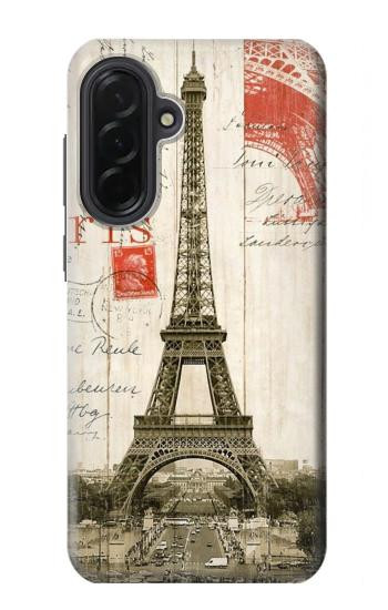 S2108 エッフェル塔パリポストカード Eiffel Tower Paris Postcard Samsung Galaxy A36 バックケース、フリップケース・カバー