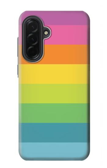 S2363 レインボー柄 Rainbow Pattern Samsung Galaxy A36 バックケース、フリップケース・カバー