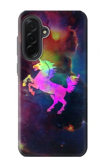 S2486 虹色ユニコーン星雲スペース Rainbow Unicorn Nebula Space Samsung Galaxy A36 バックケース、フリップケース・カバー