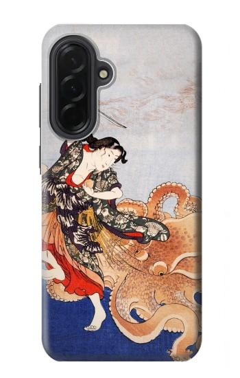 S2496 日本美術歌 歌川国芳 玉取り Japan Art Utagawa Kuniyoshi Tamatori Samsung Galaxy A36 バックケース、フリップケース・カバー