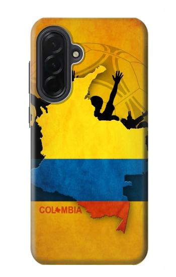 S2996 コロンビアサッカー Colombia Football Soccer Map Flag Samsung Galaxy A36 バックケース、フリップケース・カバー