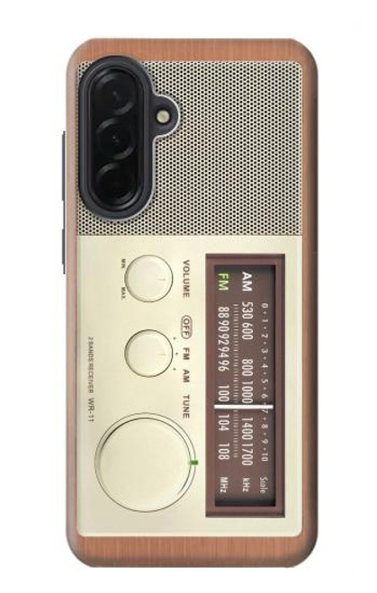S3165 FM AM木レシーバーグラフィック FM AM Wooden Receiver Graphic Samsung Galaxy A36 バックケース、フリップケース・カバー