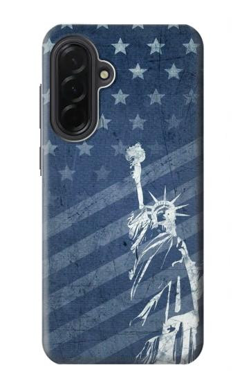 S3450 米国旗の自由の女神 US Flag Liberty Statue Samsung Galaxy A36 バックケース、フリップケース・カバー