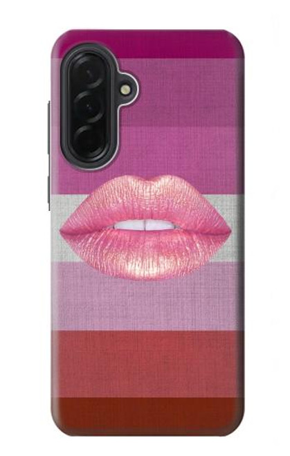 S3473 LGBTレズビアン旗 LGBT Lesbian Flag Samsung Galaxy A36 バックケース、フリップケース・カバー