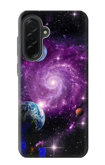 S3689 銀河宇宙惑星 Galaxy Outer Space Planet Samsung Galaxy A36 バックケース、フリップケース・カバー