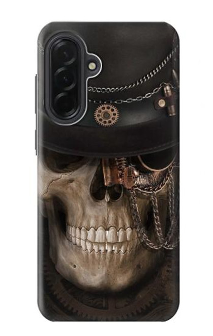 S3852 スチームパンクな頭蓋骨 Steampunk Skull Samsung Galaxy A36 バックケース、フリップケース・カバー