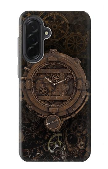 S3902 スチーム パンクなクロック ギア Steampunk Clock Gear Samsung Galaxy A36 バックケース、フリップケース・カバー