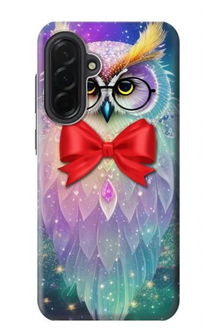 S3934 ファンタジーオタクフクロウ Fantasy Nerd Owl Samsung Galaxy A36 バックケース、フリップケース・カバー