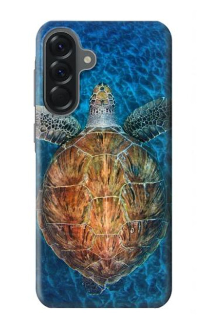 S1249 青い海亀 Blue Sea Turtle Samsung Galaxy A56 バックケース、フリップケース・カバー
