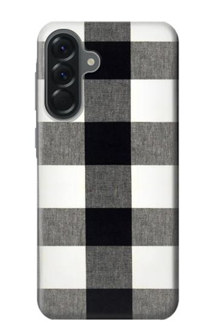 S2842 ブラックとホワイトバッファローチェック柄 Black and White Buffalo Check Pattern Samsung Galaxy A56 バックケース、フリップケース・カバー