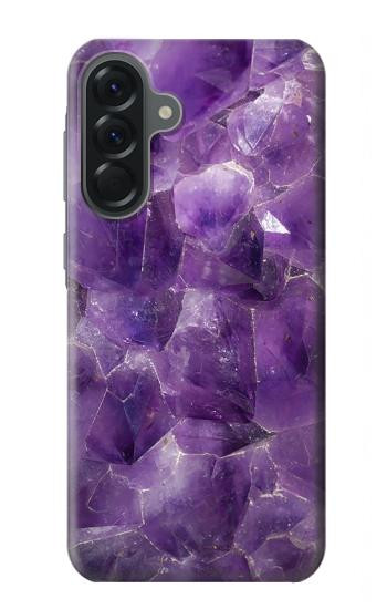 S3713 パープルクォーツアメジストグラフィックプリント Purple Quartz Amethyst Graphic Printed Samsung Galaxy A56 バックケース、フリップケース・カバー