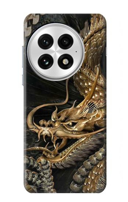 S0426 ゴールドドラゴン Gold Dragon OnePlus 13 バックケース、フリップケース・カバー