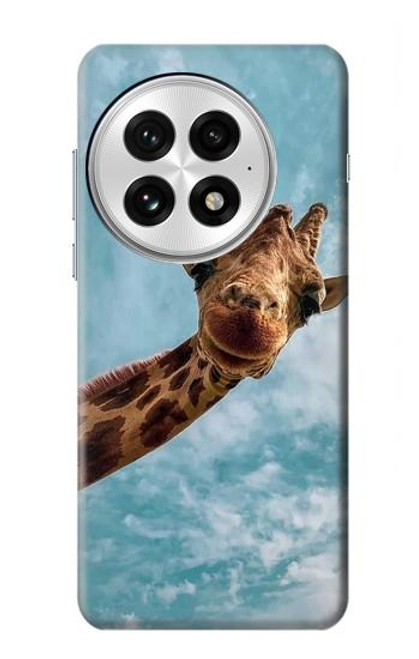 S3680 かわいいスマイルキリン Cute Smile Giraffe OnePlus 13 バックケース、フリップケース・カバー
