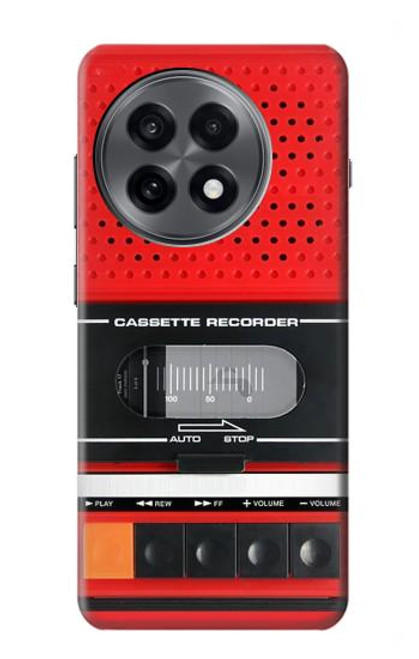 S3204 レッドカセットレコーダーグラフィック Red Cassette Recorder Graphic OnePlus 13R バックケース、フリップケース・カバー