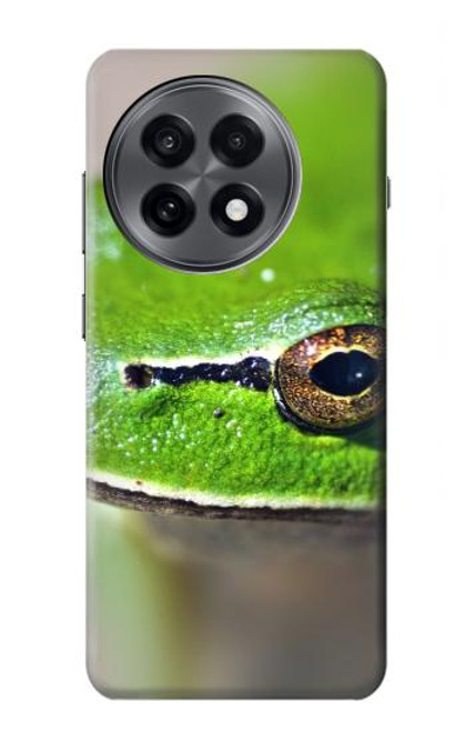 S3845 緑のカエル Green frog OnePlus 13R バックケース、フリップケース・カバー