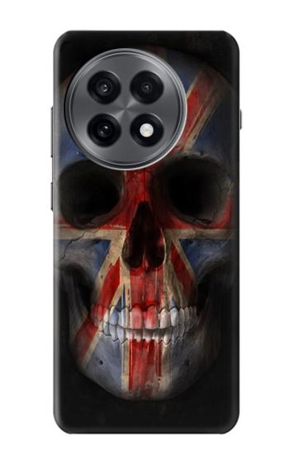 S3848 イギリスの旗の頭蓋骨 United Kingdom Flag Skull OnePlus 13R バックケース、フリップケース・カバー