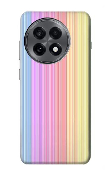 S3849 カラフルな縦の色 Colorful Vertical Colors OnePlus 13R バックケース、フリップケース・カバー