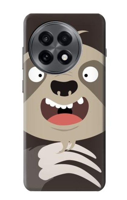 S3855 ナマケモノの顔の漫画 Sloth Face Cartoon OnePlus 13R バックケース、フリップケース・カバー