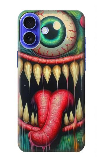 S4000 モンスターのグラフィティ ウォールアート Monster Graffiti Wall Art iPhone 16 バックケース、フリップケース・カバー