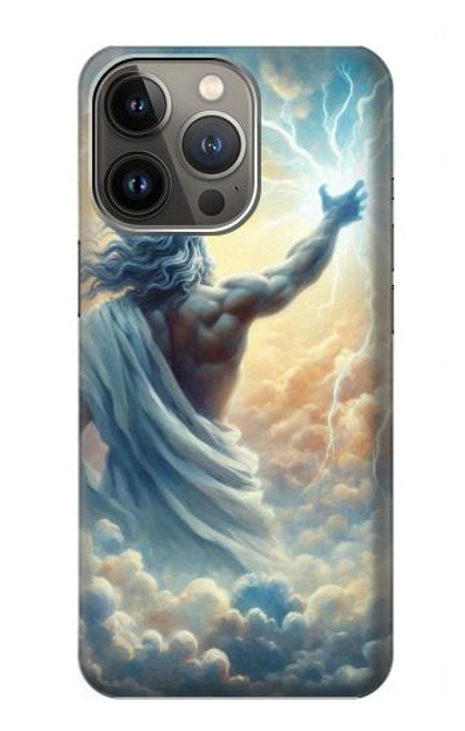 S4028 ゼウス神 雷の力 Zeus God Thunder Power iPhone 14 Pro バックケース、フリップケース・カバー