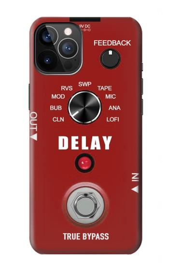 S4011 赤いギターのアナログディレイグラフィック Red Guitar Analog Delay Graphic iPhone 12, iPhone 12 Pro バックケース、フリップケース・カバー