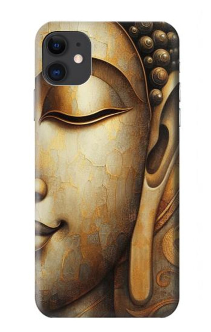 S4022 黄金の仏顔 ヴィンテージ Vintage Buddha Face Golden Style iPhone 11 バックケース、フリップケース・カバー