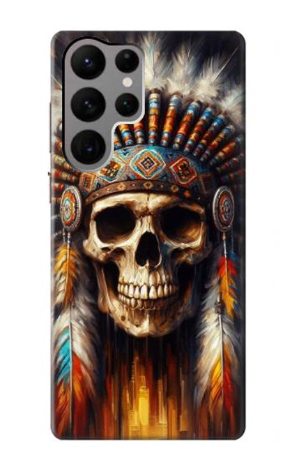 S4016 ネイティブ スカル Native Skull Samsung Galaxy S23 Ultra バックケース、フリップケース・カバー