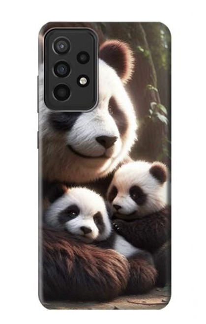 S4008 パンダの家族 Panda Family Samsung Galaxy A52s 5G バックケース、フリップケース・カバー