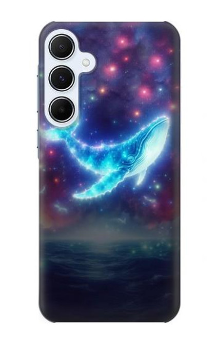 S3982 夢のクジラのカラフルな星雲 Dream Whale Colorful Nebula Samsung Galaxy A55 5G バックケース、フリップケース・カバー
