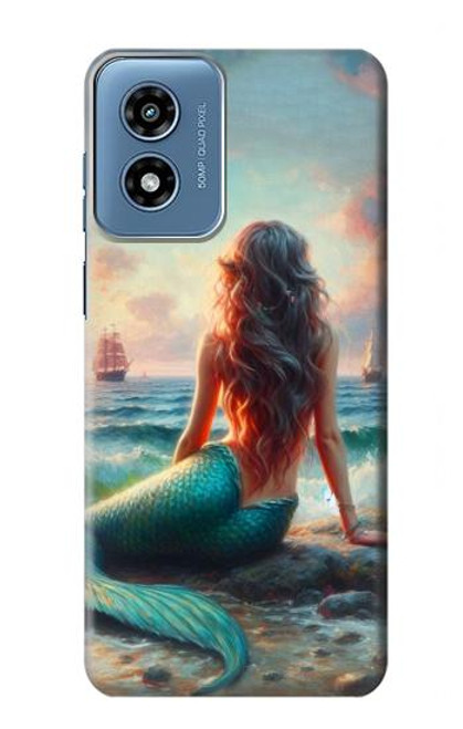 S4006 油絵 人魚 Oil Painting Mermaid Motorola Moto G Play 4G (2024) バックケース、フリップケース・カバー