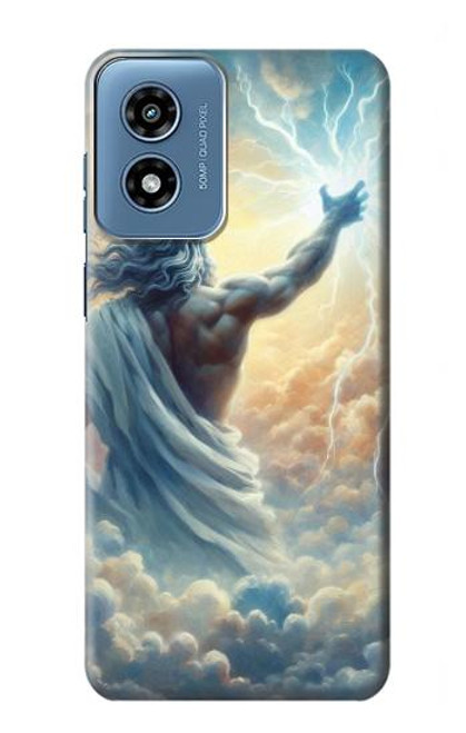 S4028 ゼウス神 雷の力 Zeus God Thunder Power Motorola Moto G Play 4G (2024) バックケース、フリップケース・カバー