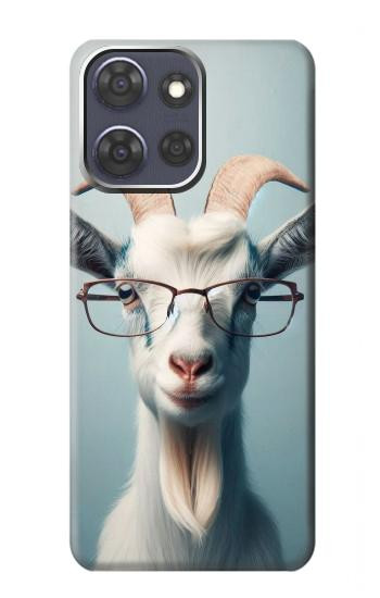 S3991 ヤギのメガネ Goat Glasses Motorola Moto G Power (2025,2026) バックケース、フリップケース・カバー