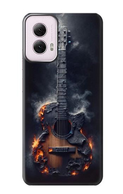 S3972 焦げたアコースティックギターのグラフィック Burned Acoustic Guitar Graphic Motorola Moto G Power 5G (2024) バックケース、フリップケース・カバー S3972 焦げたアコースティックギターのグラフィック Burned Acoustic Guitar Graphic Motorola Moto G Power 5G (2024) バックケース、フリップケース・カバー