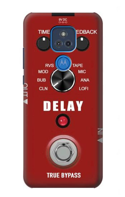 S4011 赤いギターのアナログディレイグラフィック Red Guitar Analog Delay Graphic Motorola Moto G Play (2021) バックケース、フリップケース・カバー