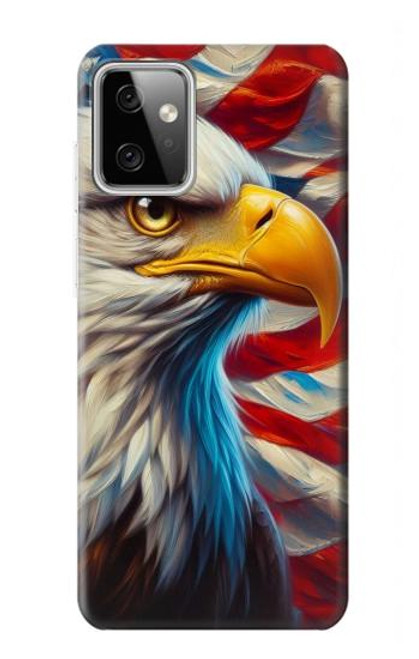 S3967 ハクトウワシのアメリカ国旗 Bald Eagle American Flag Motorola Moto G Power (2023) 5G バックケース、フリップケース・カバー