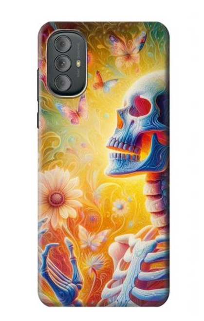 S3976 カラフルな骸骨 Colorful Skeleton Motorola Moto G Power 2022, G Play 2023 バックケース、フリップケース・カバー S3976 カラフルな骸骨 Colorful Skeleton Motorola Moto G Power 2022, G Play 2023 バックケース、フリップケース・カバー