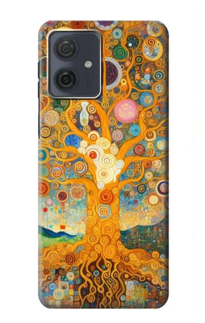 S4007 生命の樹の絵画 Tree of Life Painting Motorola Moto G54 バックケース、フリップケース・カバー