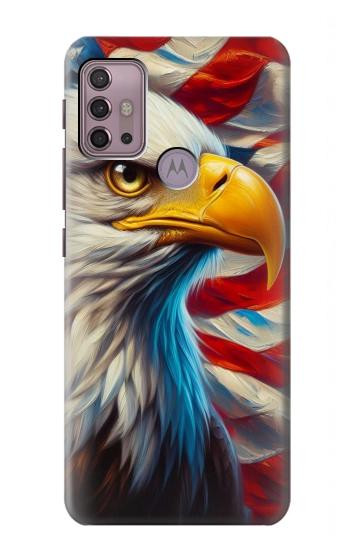 S3967 ハクトウワシのアメリカ国旗 Bald Eagle American Flag Motorola Moto G30, G20, G10 バックケース、フリップケース・カバー