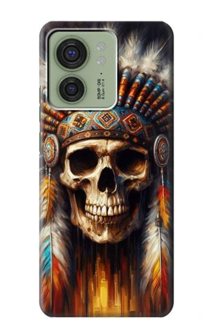 S4016 ネイティブ スカル Native Skull Motorola Edge (2023), Edge 40 バックケース、フリップケース・カバー