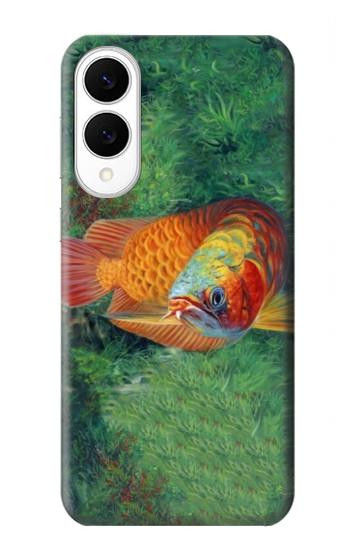 S1157 レッドアロワナ Red Arowana Fish Samsung Galaxy S25 Edge バックケース、フリップケース・カバー