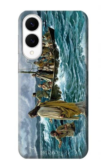 S1722 海の上を歩くイエス Jesus Walk on The Sea Samsung Galaxy S25 Edge バックケース、フリップケース・カバー