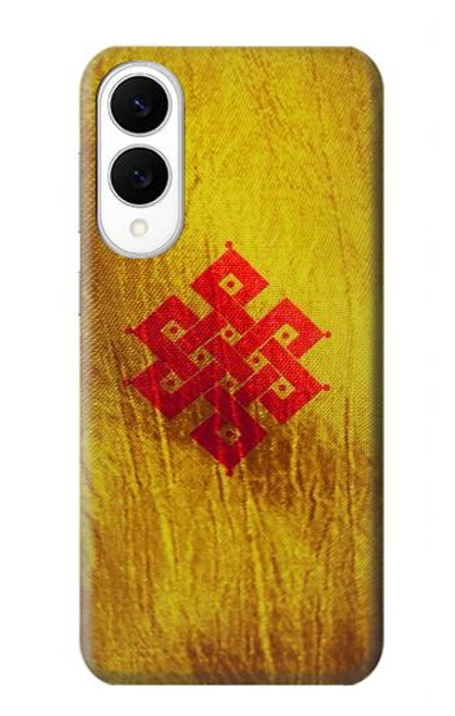 S2318 永遠の結び目ユニティ仏教 Eternal Knot Unity Buddhist Spiritual Meditation Sign Samsung Galaxy S25 Edge バックケース、フリップケース・カバー